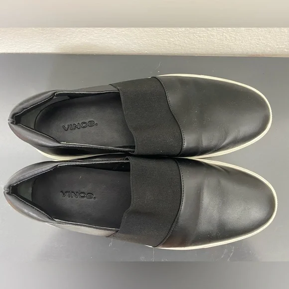 Vince leather slip-ons - Picture 3 of 5